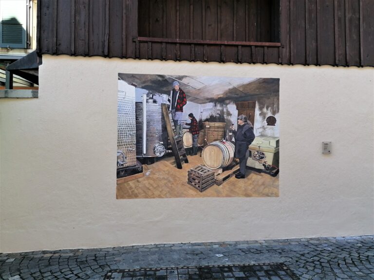 Weinbau in Wandbildern